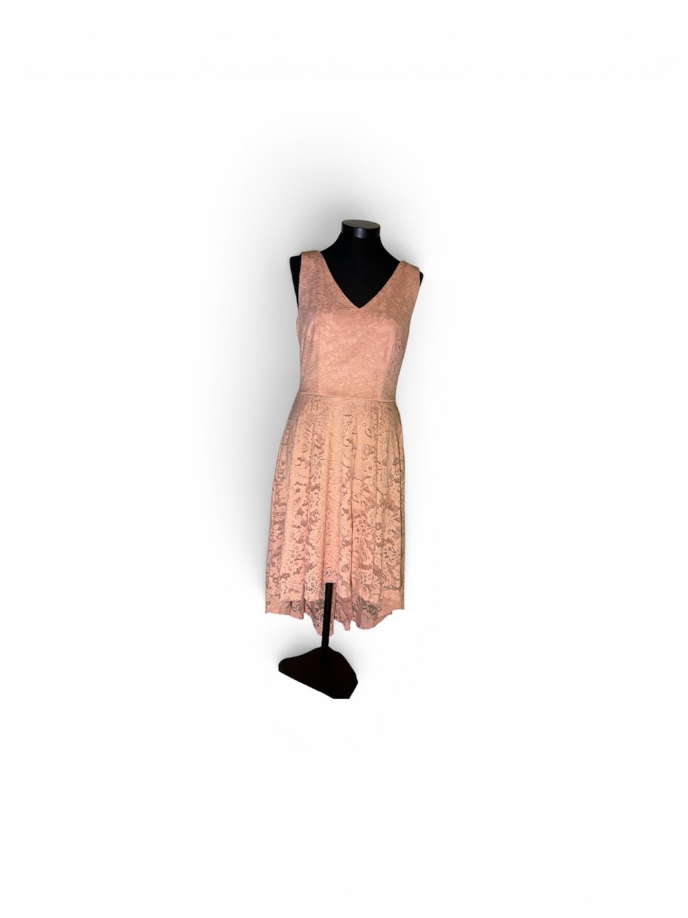 Mau Dress Sleeveless V-Neck Lace Dress in Blush Pink. Size L. NWTGS